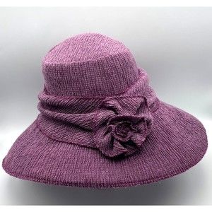 Lillie & Cohoe Purple Textured Floppy Sun Hat Wide Brim Size 1 Canada